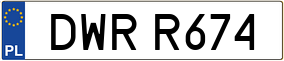 Truck License Plate